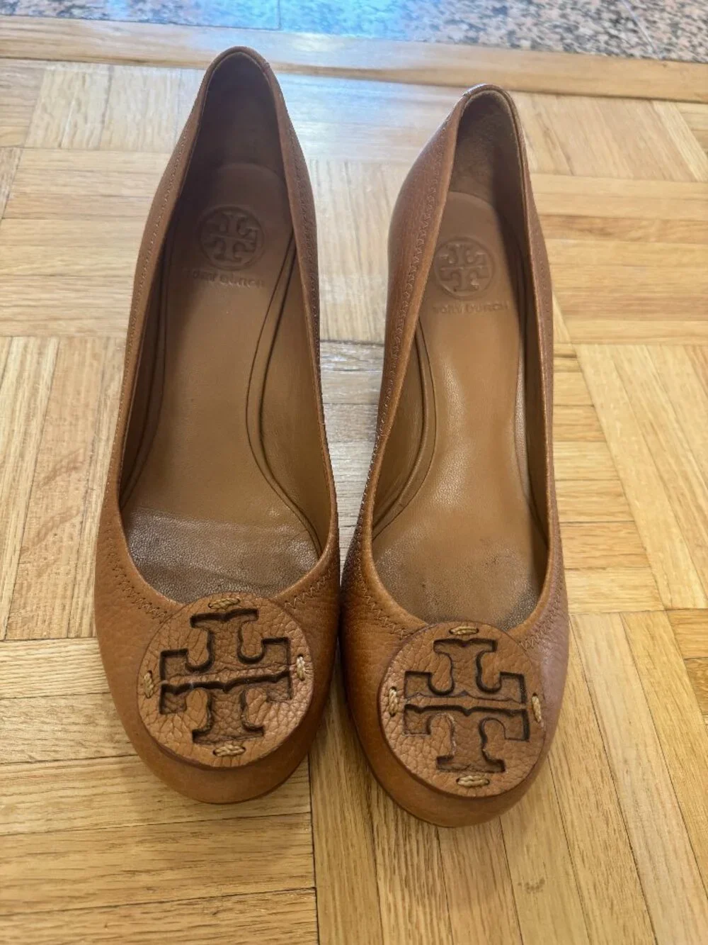 Tory Burch Brown Wedges- Size 9.5
